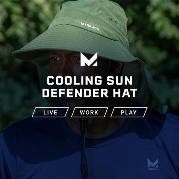 Sun Defender Cooling Neck Guard, Wide Brim Hats for Women and Men - Picture 6 of 7